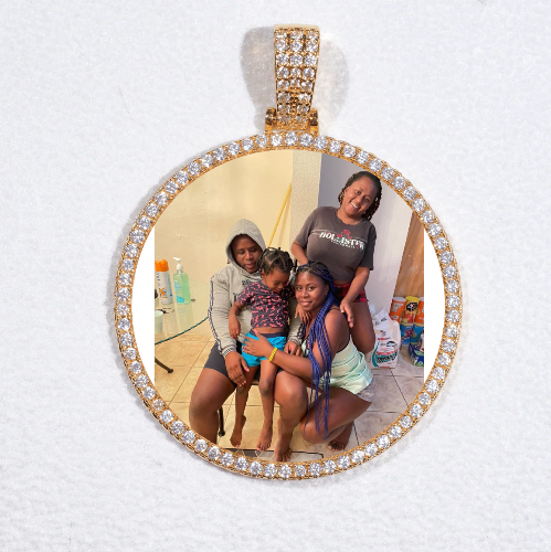 MEDIUM 3D CIRCLE CUSTOM PICTURE PENDANT