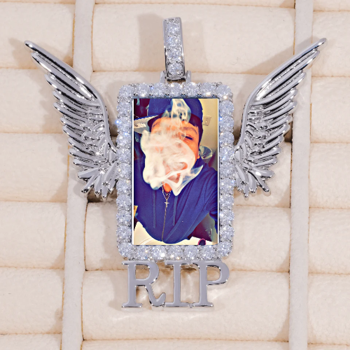 RIP WING 3D CUSTOM PICTURE PENDANT