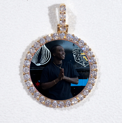 3D CIRCLE CUSTOM PICTURE PENDANT SMALL SIZE