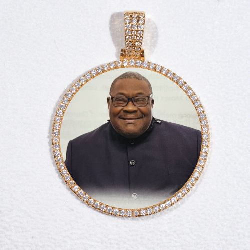 MEDIUM 3D CIRCLE CUSTOM PICTURE PENDANT