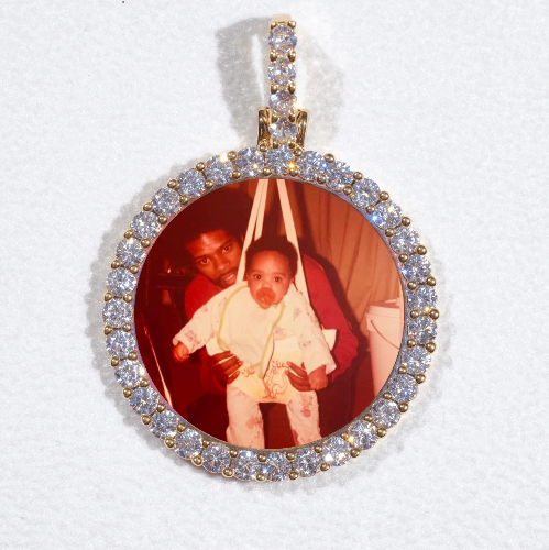 3D CIRCLE CUSTOM PICTURE PENDANT SMALL SIZE