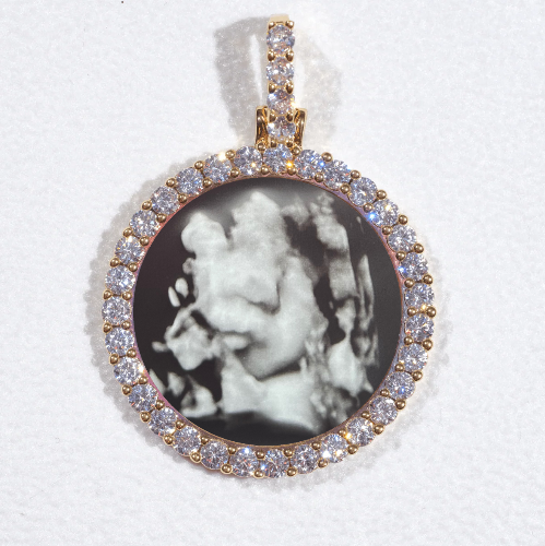 3D CIRCLE CUSTOM PICTURE PENDANT SMALL SIZE