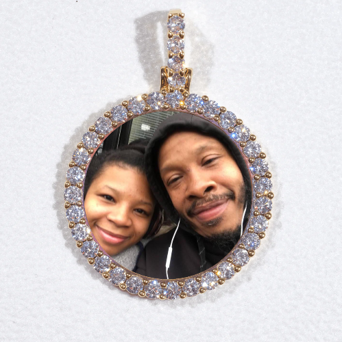 3D CIRCLE CUSTOM PICTURE PENDANT SMALL SIZE
