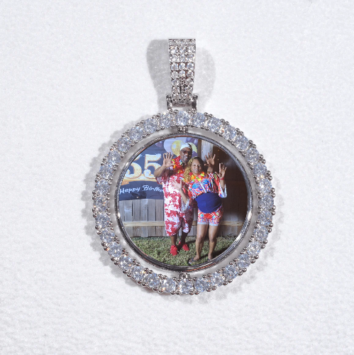 3D Spinning 2-Faced Custom Picture Pendant