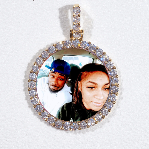 3D CIRCLE CUSTOM PICTURE PENDANT SMALL SIZE