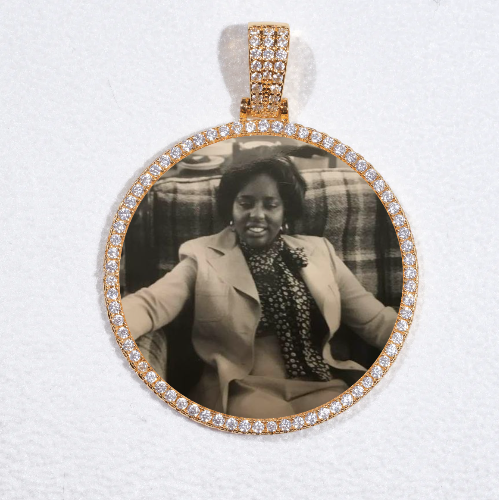 MEDIUM 3D CIRCLE CUSTOM PICTURE PENDANT