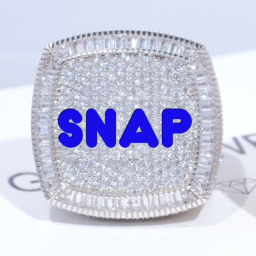 CUSTOM LETTER 3D ICED RING