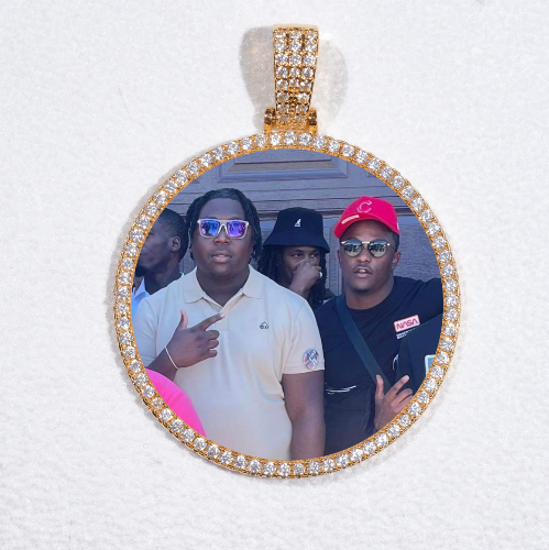 MEDIUM 3D CIRCLE CUSTOM PICTURE PENDANT