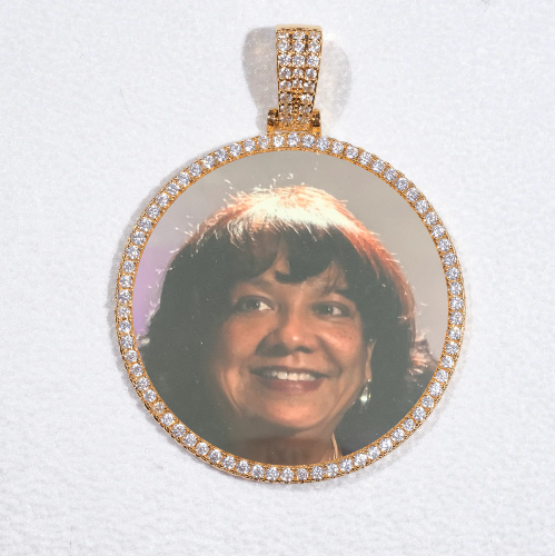 MEDIUM 3D CIRCLE CUSTOM PICTURE PENDANT