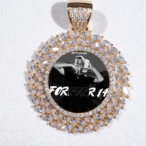 Large 3D Wheat Ear Custom Picture Pendant