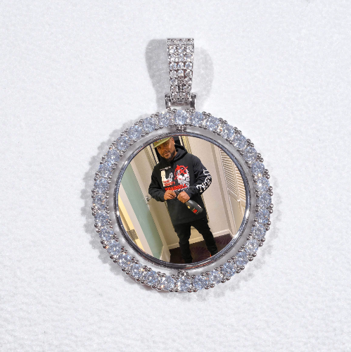3D Spinning 2-Faced Custom Picture Pendant