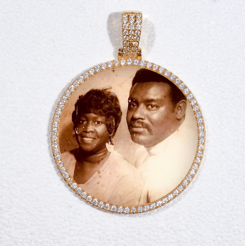 MEDIUM 3D CIRCLE CUSTOM PICTURE PENDANT
