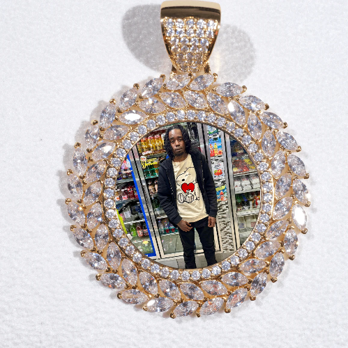 Large 3D Wheat Ear Custom Picture Pendant