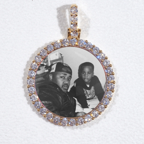 3D CIRCLE CUSTOM PICTURE PENDANT SMALL SIZE