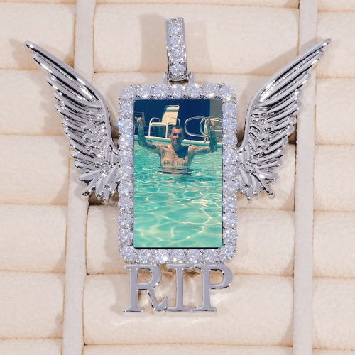 RIP WING 3D CUSTOM PICTURE PENDANT