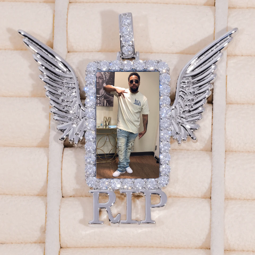 RIP WING 3D CUSTOM PICTURE PENDANT