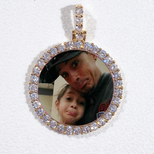 3D CIRCLE CUSTOM PICTURE PENDANT SMALL SIZE