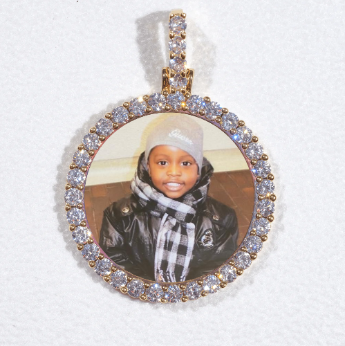 3D CIRCLE CUSTOM PICTURE PENDANT SMALL SIZE