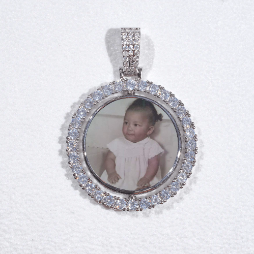 3D Spinning 2-Faced Custom Picture Pendant