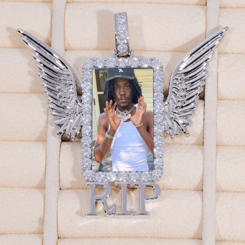 RIP WING 3D CUSTOM PICTURE PENDANT