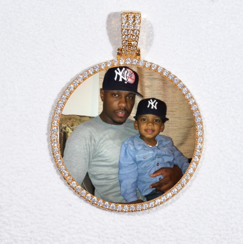 MEDIUM 3D CIRCLE CUSTOM PICTURE PENDANT
