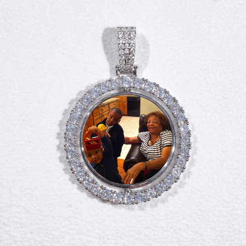 3D Spinning 2-Faced Custom Picture Pendant