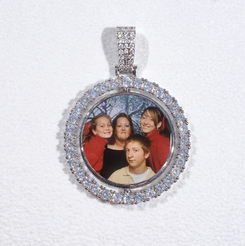 3D Spinning 2-Faced Custom Picture Pendant