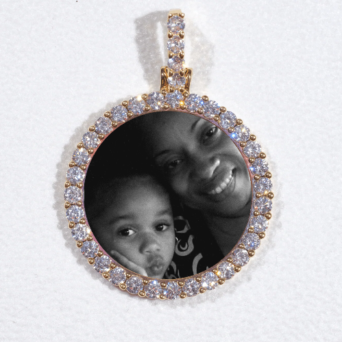 3D CIRCLE CUSTOM PICTURE PENDANT SMALL SIZE