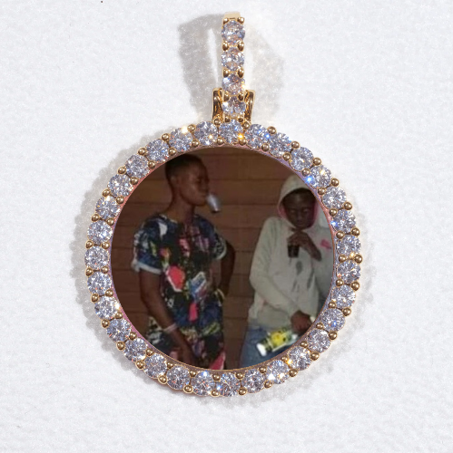 3D CIRCLE CUSTOM PICTURE PENDANT SMALL SIZE