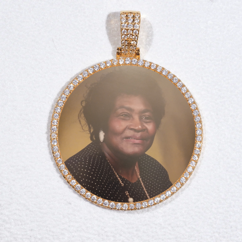 MEDIUM 3D CIRCLE CUSTOM PICTURE PENDANT