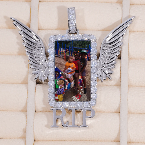 RIP WING 3D CUSTOM PICTURE PENDANT