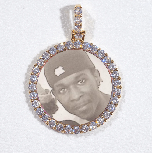 3D CIRCLE CUSTOM PICTURE PENDANT SMALL SIZE