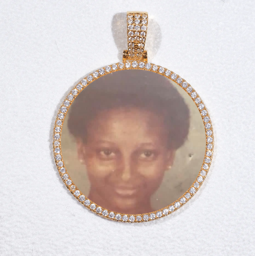MEDIUM 3D CIRCLE CUSTOM PICTURE PENDANT