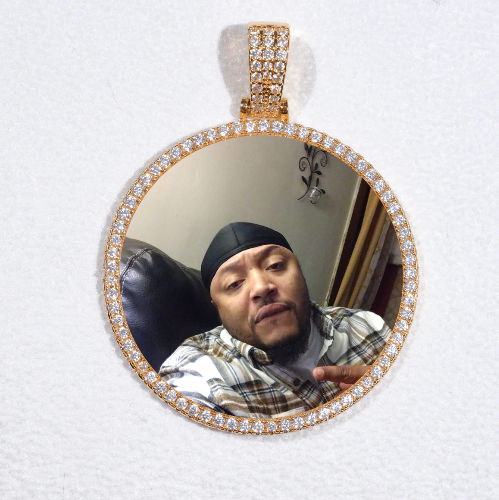 MEDIUM 3D CIRCLE CUSTOM PICTURE PENDANT