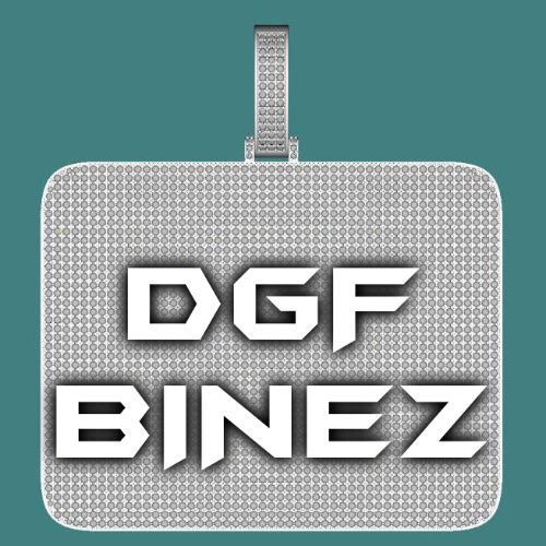 CUSTOM LETTER NECKLACE 3D BIG SQUARE