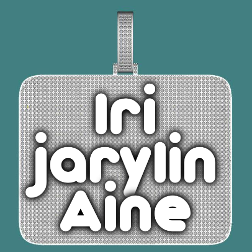 CUSTOM LETTER NECKLACE 3D BIG SQUARE