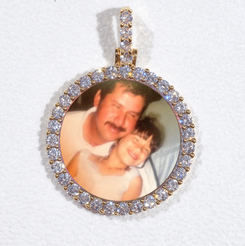 3D CIRCLE CUSTOM PICTURE PENDANT SMALL SIZE