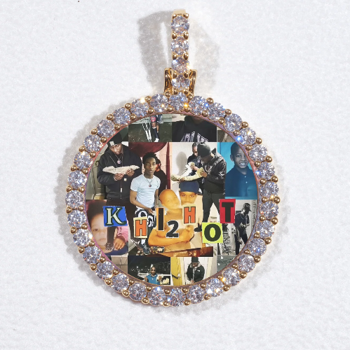 3D CIRCLE CUSTOM PICTURE PENDANT SMALL SIZE
