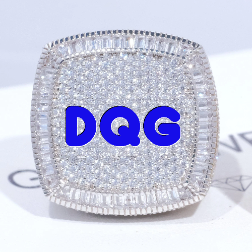 CUSTOM LETTER 3D ICED RING