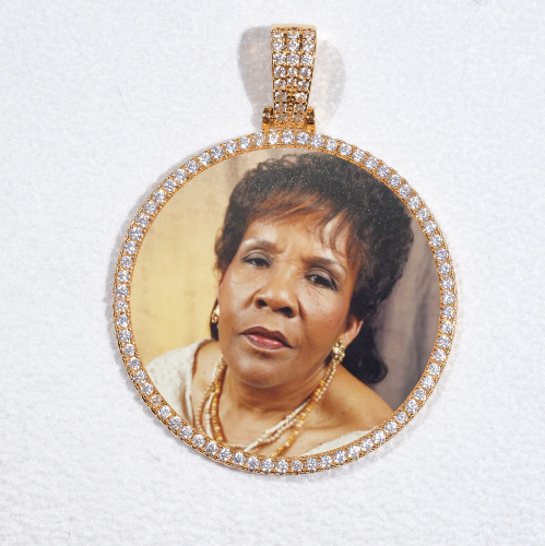 MEDIUM 3D CIRCLE CUSTOM PICTURE PENDANT