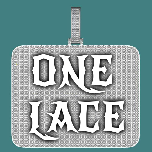 CUSTOM LETTER NECKLACE 3D BIG SQUARE