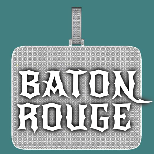 CUSTOM LETTER NECKLACE 3D BIG SQUARE