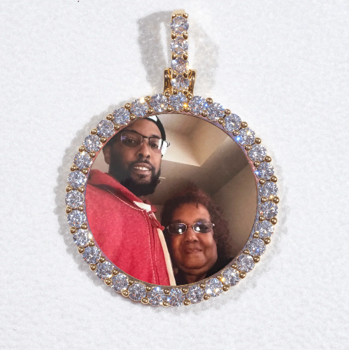 3D CIRCLE CUSTOM PICTURE PENDANT SMALL SIZE