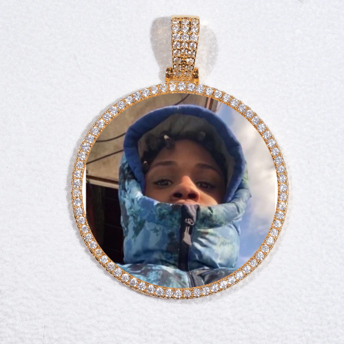 MEDIUM 3D CIRCLE CUSTOM PICTURE PENDANT
