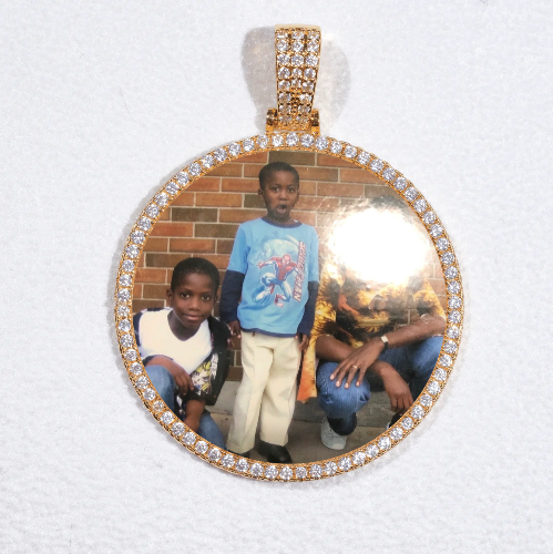 MEDIUM 3D CIRCLE CUSTOM PICTURE PENDANT