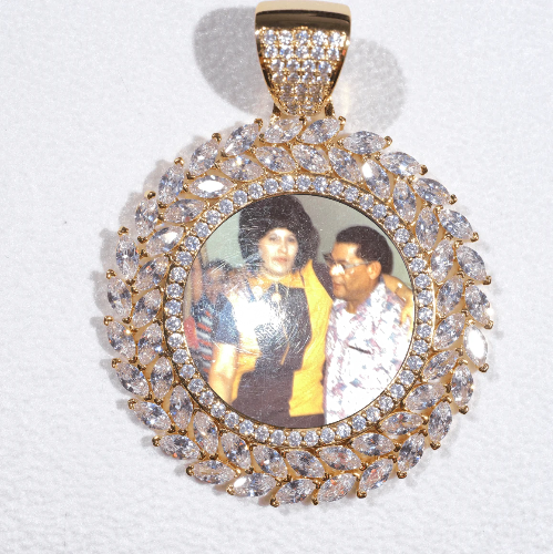 Large 3D Wheat Ear Custom Picture Pendant