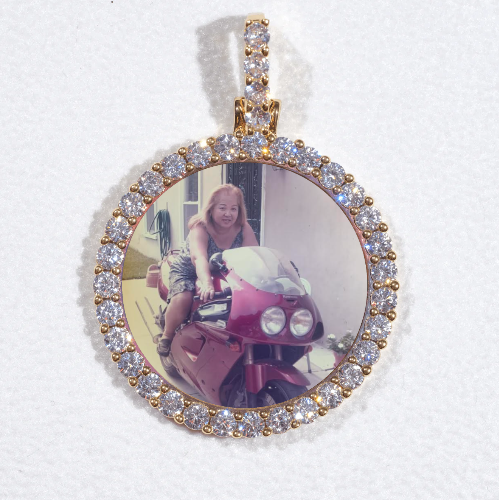 3D CIRCLE CUSTOM PICTURE PENDANT SMALL SIZE