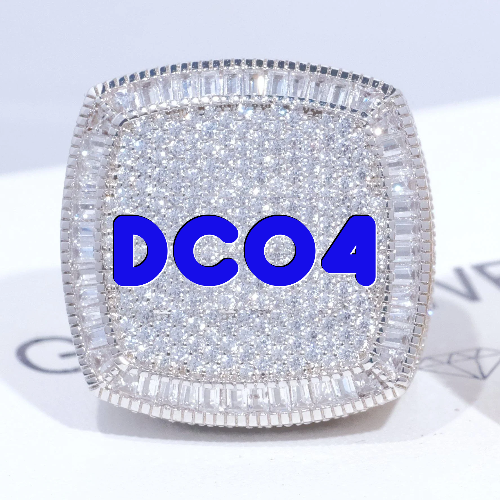 CUSTOM LETTER 3D ICED RING