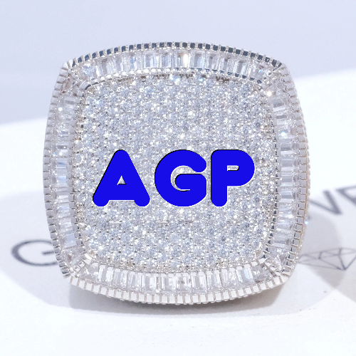 CUSTOM LETTER 3D ICED RING
