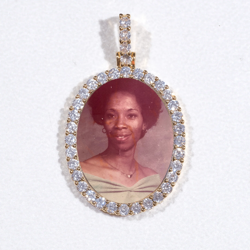 3D Oval Custom Picture Pendant